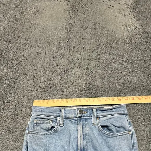 Just Black Denim Jeans Womens 26 (27x32) High Rise Wide Leg Light Wash Blue - Picture 8 of 11